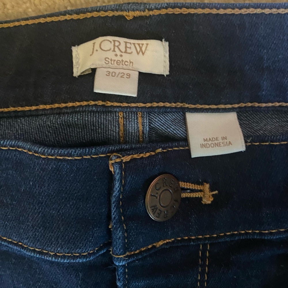 J Crew dark wash denim jeans